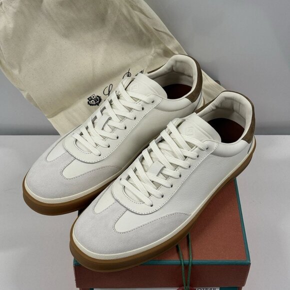 Loro Piana Shoes - Loro Piana Tennis Walk Sneakers Classic White Laced Shoes